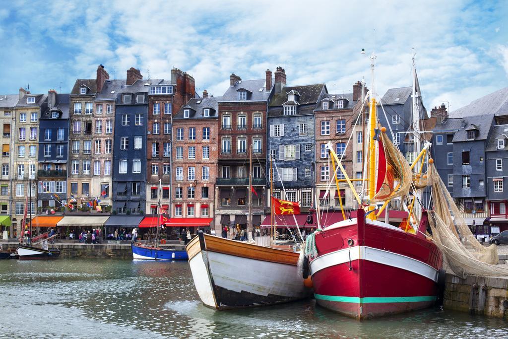 Apartamento Le Balcon Du Port Honfleur Exterior foto